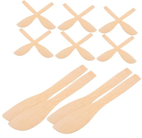 Alipis 20pcs Dumpling Making Tools Wooden Spreading Spoon for Cheese Butter and Soup Versatile Kitchen Baking Tools