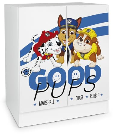 Leomark Fonctionnelle Armoire- Paw Patrol : La Pat' Patrouille - Meubles pour Enfants, Commode, Dim: 42 x 60 x 78 (H) cm | Motif Magnifique