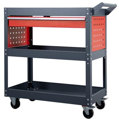 Werkzeugwagen for Hochleistungsschubladen mit 3 Ebenen, Aufbewahrungsorganisator, rollender Arbeitswagen, for Werkstattlager in Garagen