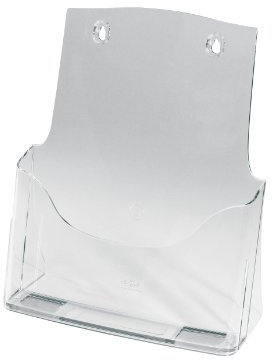 SIGEL LH110 Prospektständer DIN A4, transparent, hochwertiges Acryl - Prospekthalter - Flyerhalter