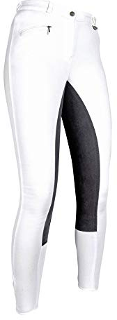 HKM 5909 Reithose Basic Belmtex Grip, Mädchen Damen Hose, 3/4 Gripbesatz, 116-54