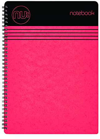 NU: Notebooks - Craze Cloud Range - A4 Red Notebook - Wirebound Notebook - Stationery Notebooks - Ruled Notepad - 110 Pages NU003356-FSC-RD