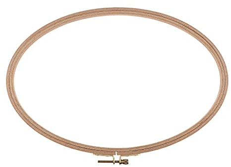 chiwanji Bastidor De Aro Herramienta Artesanal con Prensador De Tornillo - Forma Ovalada - 295x200mm