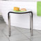 Four & More Badhocker Duschhocker Sitzhocker Duschstuhl Duschsitz Luxusbadhocker Design Kunststein Spa aus hochwertigem Solid Stone/Mineralguss/Kunststein Modell 'Mailand', Oberfläche:Matt