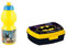 ALMACENESADAN, 4988 Batman-Set bestehend aus 400 ml Sportflasche und rechteckigem Sandwichmaker mehrfarbig, wiederverwendbar, BPA-frei