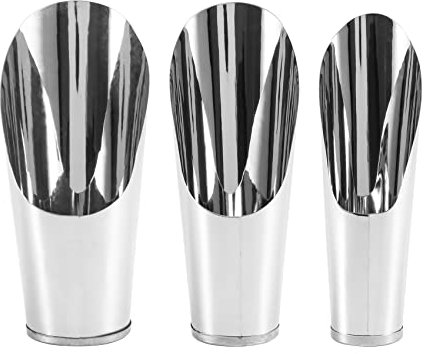 Niukuyu Bonsai Soil Scoop Metal 3 Pcs Set,Stainless Steel Garden Hand Soil, Professional Bonsai Tool Kit