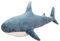 LGWJHCY Cartoon Shark Plush Toy,Giant Shark Stuffed Toy, 30 cm Soft Shark Toy, Big Shark Plush, Ocean Aquatic Animals, Shark Doll, Children's Huggable Plushie Toy, Birthday Gift