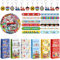 ZDNT 86PCS Zug Party Mitgebsel,Zug Party Zubehör,Zug Geburtstagsparty-Zubehör,Enthält 12 Zug Schlüsselanhänger,12 Slap Armbänder,12 Geschenktüte,50 Aufkleber für Dekoration,Geschenke,Tüten Verpacken