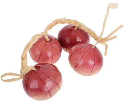 HOMOCONO Ghirlanda Di Verdure Artificiali Realistiche Per Decorazioni Da Cucina e Feste Treccia Di Cipolle Per Casa e Ristoranti Per Decorazioni Rustiche e Stile Country