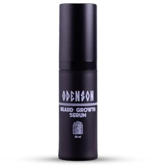 Odenson Siero per la crescita della barba, olio da barba con Capilia Longa, per la crescita dei peli del viso, riempie le patch e stimola barba e baffi più sani, stimolatore della crescita dei capelli