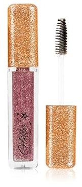 Glitzer Mascara für Wimpern, Schimmer Sparkle Effekt, Glitter Farbige Mascara für Wimpern, Farbige Wimperntusche, Langhaltend, Funkelnde Silber, für Party, Hochzeit, Musikfestival, (Rosenrot, 3G)