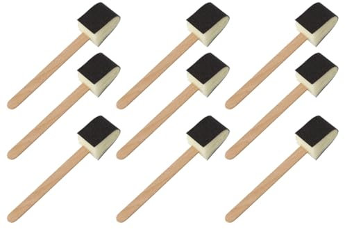 DECHOUS Disposable Toilet Cleaning Sponge Brush Set 9pcs Household Useful Sponge Scrubbing Brushes for Bathroom Kitchen Gap Cleaning 3pcs