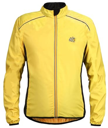 Zanisouta Chaqueta de ciclismo para hombre, cortavientos multifuncional, de secado rápido, ropa deportiva MTB, chaqueta de ciclismo a prueba de viento con chaqueta reflectante para correr, chaqueta