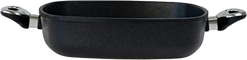 MaxxGoods Viereck-Bräter Aluguss 28 x 28 x 7 cm mit Glasdeckel in Premium Qualität - Made in Germany - PFOA-frei NICHT für Induktion