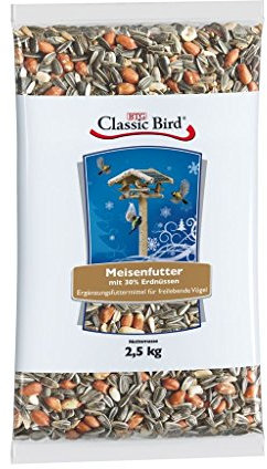 Classic Bird Meisenfutter mit 30% Erdnüssen | 4X 2,5kg zur Winterfütterung