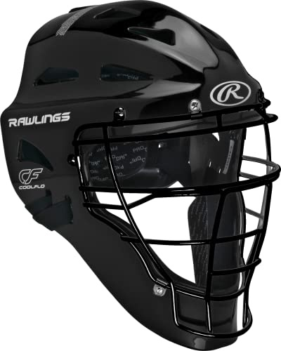 Rawlings | PLAYERS SERIES Catcher's Helmet | Baseball | Youth (6 1/2 - 7) | Black