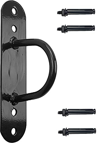 PROTONE Soporte para cuerdas de batalla / entrenador de suspensión / bandas de resistencia - punto de anclaje de pared o piso con fijaciones