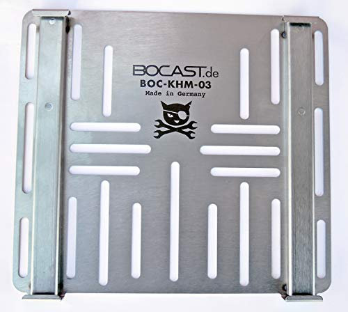 Edelstahl Kennzeichenhalter Schnellwechselhalter PKW Motorrad Krad 220-300 mm x 200 mm Höhe Österreich und Deutschland.