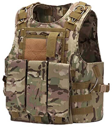 Sentaoa Tactical MOLLE Weste Herren Militär One Size (59 * 51) Stil#1
