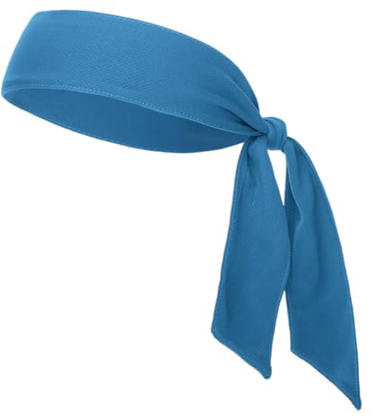 GOGO Bandana pour Hommes Bandeau de Sport Sweatband Tennis Headband Bandeaux de fitness pour Tennis, Course, Gym et Sport Bleu