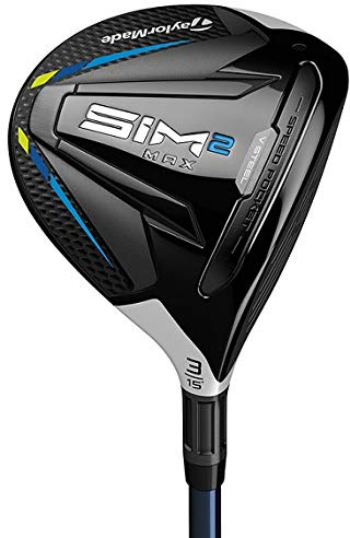 TaylorMade Golf SIM 2 MAX STEEL FAIRWAY MENS RIGHT HAND GRAPHITE STIFF 3 WOOD , BLACK/LIGHT GREY