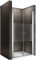 Porte de douche 84x185 cm verre sérigraphié - ajustable de 84 à 88 cm Transparent