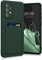 kwmobile Handyhülle kompatibel mit Samsung Galaxy A52 / A52 5G / A52s 5G Hülle - Handy Cover mit Fach für Karten - in Dunkelgrün