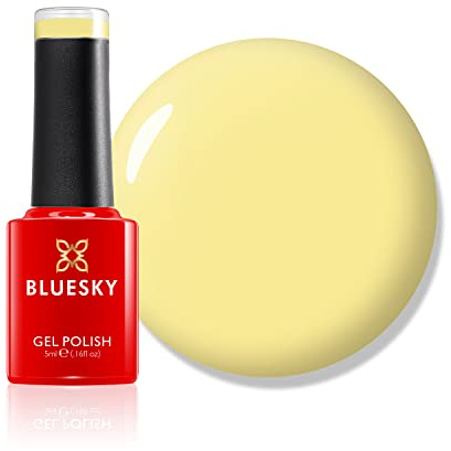 Bluesky Gel Nail Polish, Primrose Yellow, Mini, 80566, Yellow, Banana, Long Lasting, Chip Resistant, 5ml (Requires Drying Under UV LED Lamp)