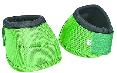 Sharplace Hufglocken für Pferde, schützender Hufschutz, Hufschutz aus Oxford-Stoff, einfaches An- und Ausziehen, stabile, schnelle Verpackung, stoßfest, für, GRÜN