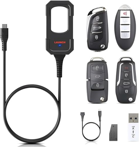 LAUNCH X431 Programador de Llaves de Coche, Herramienta de Escaneado de Inmovilizador con 4 Mandos a Distancia Universales y 1 Super Chip para X431 Series, X431 IMMO Elite, IMMO Plus, Pad V