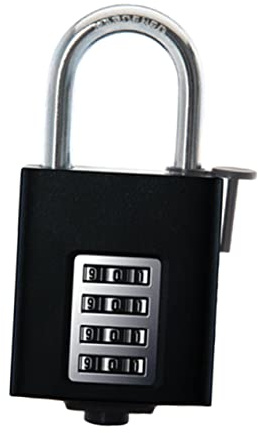 HEMOTON Cadenas D'extérieur À 4 Chiffres Pour Portail Porte En Fer Clôture Boîte Aux Lettres Rangement Antirouille