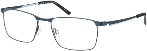 AD LIB Brille mit Sehstärke für Herren optional mit Sonnenbrillentönung oder Blaulichtfilter, Rechteckig, gefertigt aus Titan, Modell: AB3304-56-BL (inklusive Brillenetui)