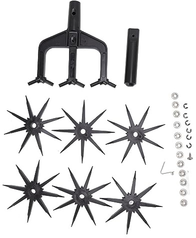 Coltivatore da Giardino Professionale, Scarificatore Ventilato con Punta Lunga, Attrezzo Manuale per Terreno, Motozappa Rotante per Giardinaggio e Paesaggistica