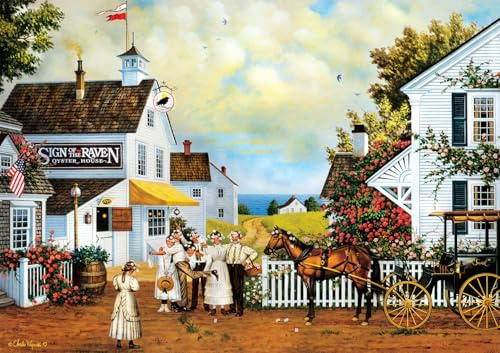 Buffalo Games - Charles Wysocki - Fun Lovin' Silly Folks - Jigsaw Puzzle for Adults - Challenging Puzzle Perfect for Game Nights - Finished Size is 21.25 x 15.00