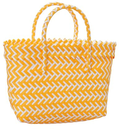 Harilla Panier de Courses tissé, Grande capacité, décoratif, Sac de Plage pour Pique-Nique pour Femme