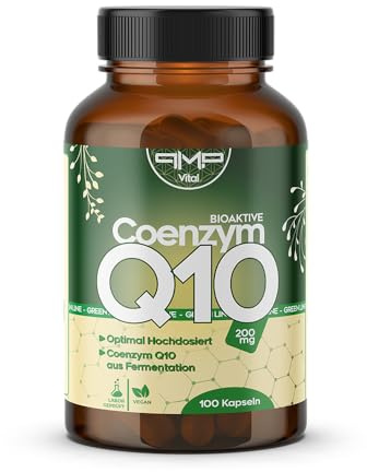 PMP-Europe® Coenzym Q10 200 mg je Kapsel – Vegan, hochdosiert & in Deutschland produziert, laborgeprüft. Mit bioidentischem Ubichinon aus pflanzlicher Fermentation
