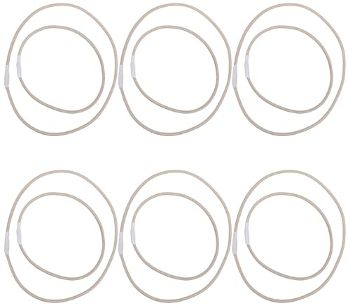 Warmhm 12 Fasce Elastiche di Ricambio in Gomma per Supporto Antiurto Microfono Anelli Anti Vibrazione Resistenti per Morsetti Compatibili Accessori per Registrazione Streaming e