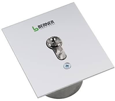 Berner Minischlüsseltaster UP SLÜ24/2 (Montage Unterputz, inkl. 3 Schlüssel, 2 Schließkontakte, drahtgebundenes Befehlsgerät, Größe 90x100x2 mm) 2902101