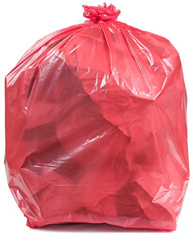 Red Trash Bags, 55-60 Gallon 100 / Case 1.5 Mil