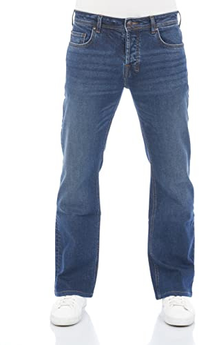 LTB - Pantalones vaqueros para hombre Timor Bootcut de algodón vaquero (cintura profunda), color azul y negro w28 w29 w30 w31 w32 w33 w34 w36 w38 w40