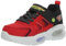 Skechers Ragazzi, Sneaker, Rosso Sintetico Tessile Nero Giallo Trim, 36.5 EU