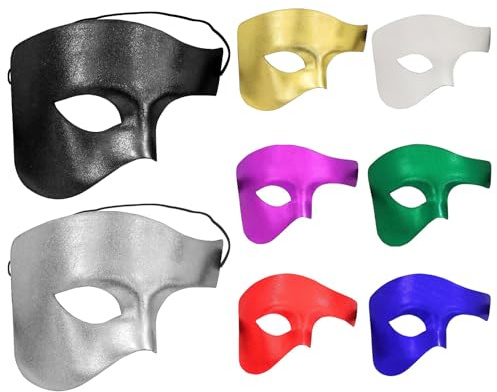 VKI® 4 par fantommasker, opera maskerad mask halvt ansikte ögonmask för kvinna och man, vintage maskerad karneval masker ansikte kostym karneval masker