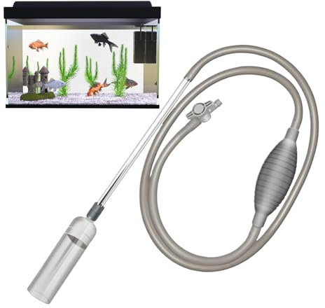 Goowafur Aquarium-Wasserwechsler | Aquarium-Siphon-Kiesreiniger,Halbautomatisches Handbuch mit langem Schlauch-Gummi-Aquarium-Reiniger-Vakuum für Aquarium