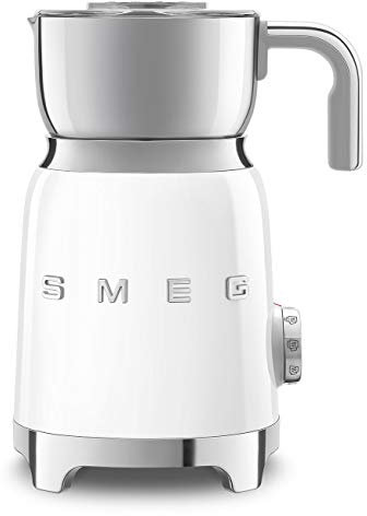 Smeg MFF11WHUK Induction Milk Frother with Tritan TM Renew, 500W, White
