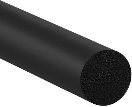 PATIKIL Mousse de Calfeutrage pour Fissures et Joints, Diamètre de 5/8 Pouce x 32,8 Pieds, Bande de Remplissage pour Construction Domestique, Noir