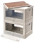 Xcase Campingkiste: 2er-Set Camping-Aufbewahrungsboxen, falt- & stapelbar, MDF-Ablage, 55l (Stapelboxen, stapelbare Kisten, Campingkocher)