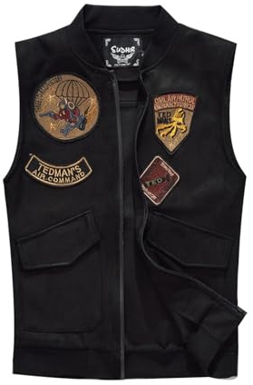 Bauzuoyo Gilet di jeans da uomo casual senza maniche giacca di jeans strappato gilet in denim classico cowboy vintage denim gilet con tasche estive outdoor casual gilet da moto per uomo cappotto