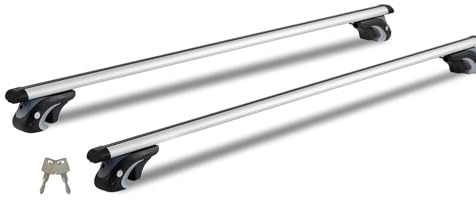 Takräcke Tvärstänger Takräcke Tvärbalk Justerbar Aluminiumskena Bagagehållare 90 Kg Tvärbalkar För SUV:ar, Sedaner