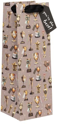 Glick Father's Day Bottle Bag, Gift Bag - You're the Best, Dad Birthday Bottle Bag, Multi-Coloured