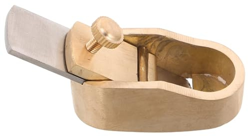 HOMOCONO Mini Pialla per Violino in Ottone Lama Precisione 18 MM Strumento Manuale per Lavorazione Legno e Finitura Tastiere per Liutai e Artigiani